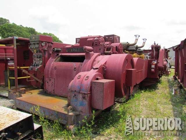 OWI 1000 Drawworks Rig #62 OWI 1000 Drawworks p/b CAT C-18's – DY1 YD2